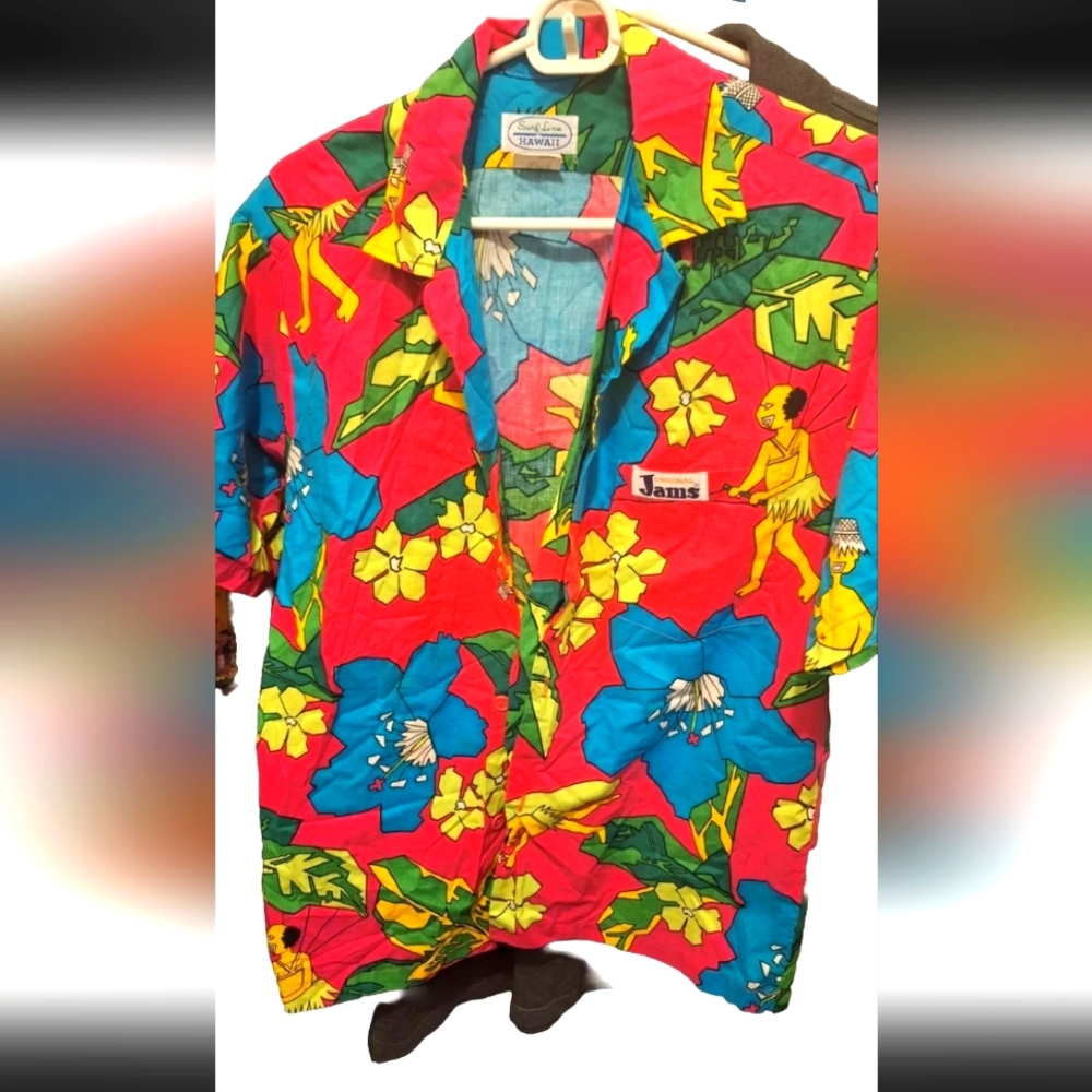 Vintage Original JAMs Surfline Hawaii shirt Size Small